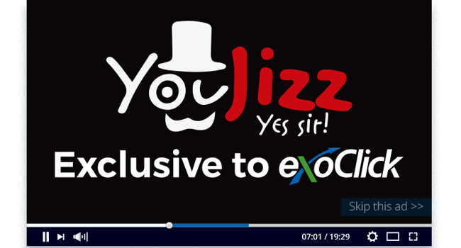 ExoClick offers exclusive in-stream ads on Youjizz.com.